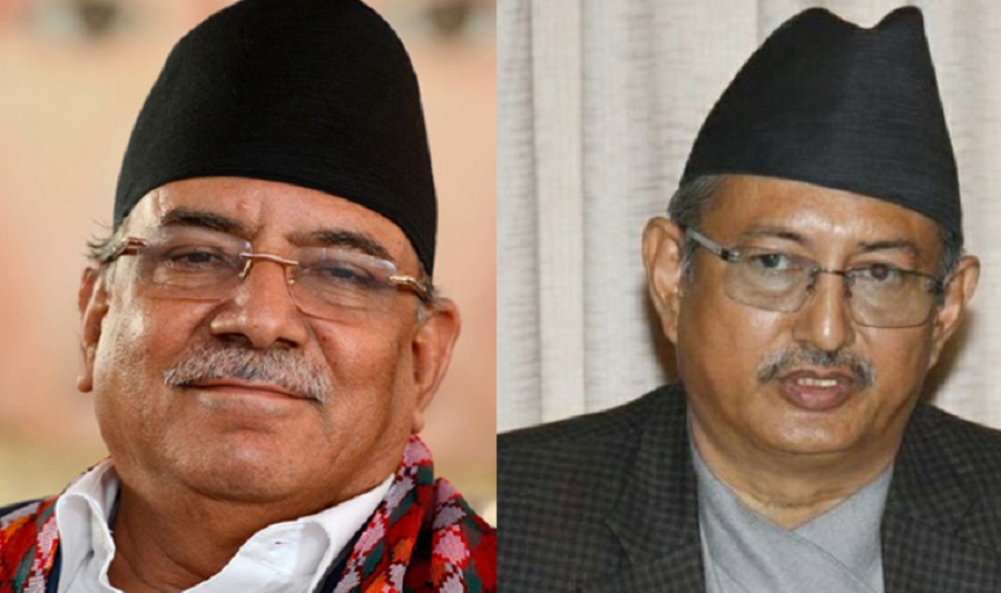 गृहमन्त्री खाँण र माओवादी अध्यक्ष प्रचण्डबीच भेटवार्ता,निर्वाचनको मितिबारे छलफल