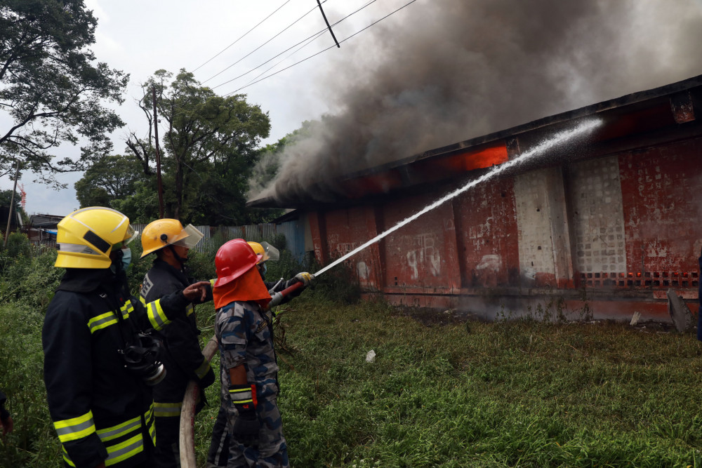 भृकुटीभण्डपमा लागेको आगो नियन्त्रणमा