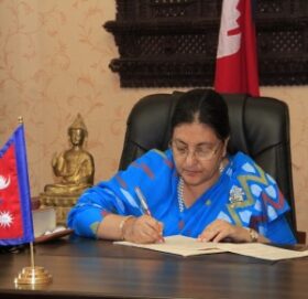 राष्ट्रपति भण्डारीद्वारा दुई देशका लागि आवासीय राजदूत नियुक्त