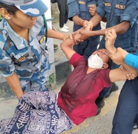 राष्ट्रपति भवन अगाडि निहारिकाको आत्मदाहको प्रयास