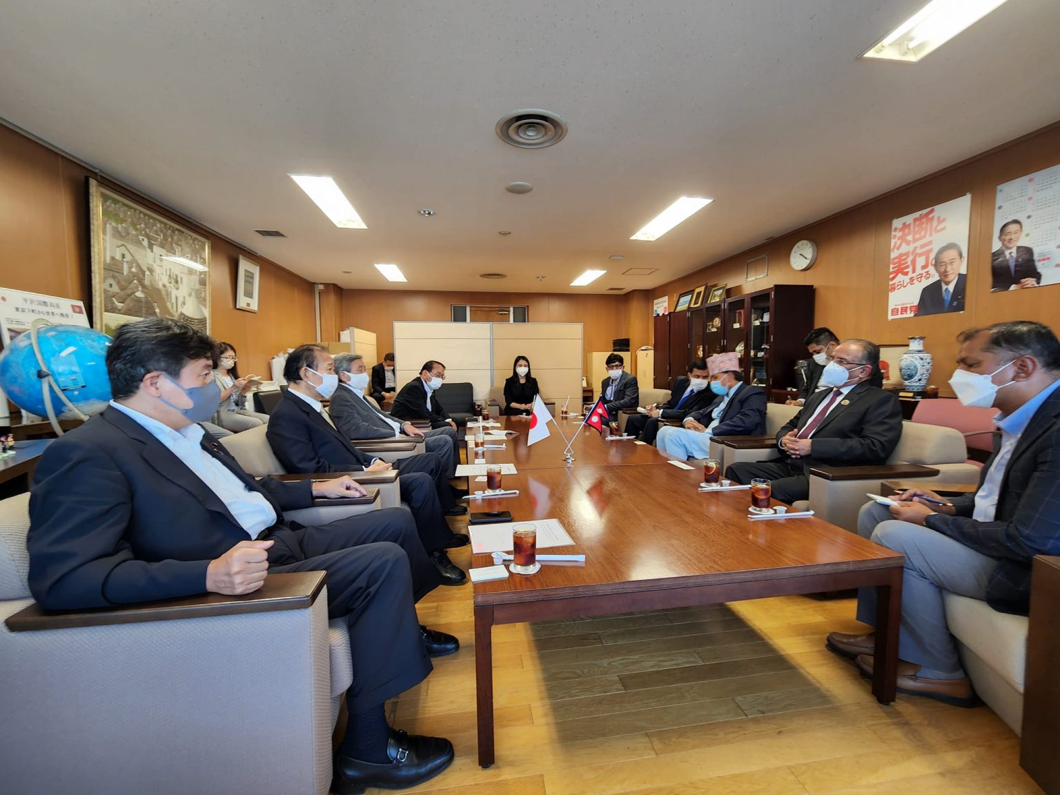 अध्यक्ष दाहाल र जापानको सत्तारुढ पार्टीका नेताहरूबीच भेटवार्ता