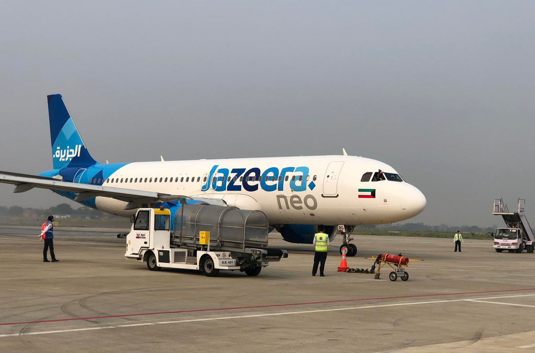 यात्रु नभएको भन्दै गौतमबुद्ध विमानस्थलमा जजिराले रोक्यो दैनिक उडान