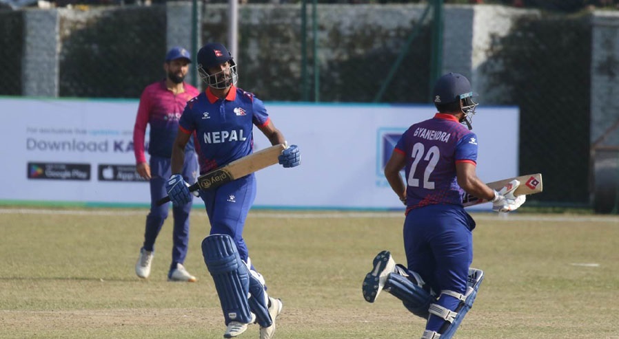 नेपालले जित्यो युएईविरुद्धको एकदिवसीय सिरिज