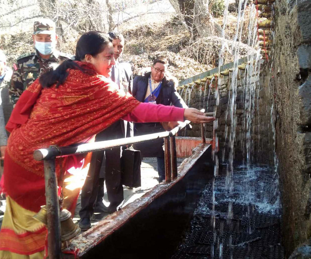 राष्ट्रपति भण्डारीद्वारा मुक्तिनाथमा विशेष पूजाआजा