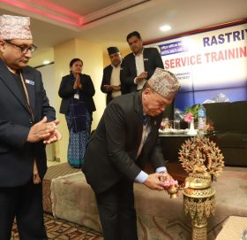 राष्ट्रिय वाणिज्य बैंकद्धारा १७९ जना कर्मचारीलाई पूर्वसेवाकालिन तालिम प्रदान