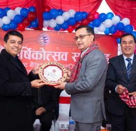 ग्लोबल आइएमई बैंकद्वारा १६औँ वर्षमा प्रवेशको उपलक्ष्यमा कर्मचारीहरुलाई सम्मान