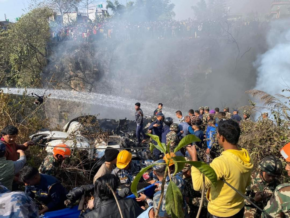 विमान दुर्घटना : ६८ जनाको शव फेला