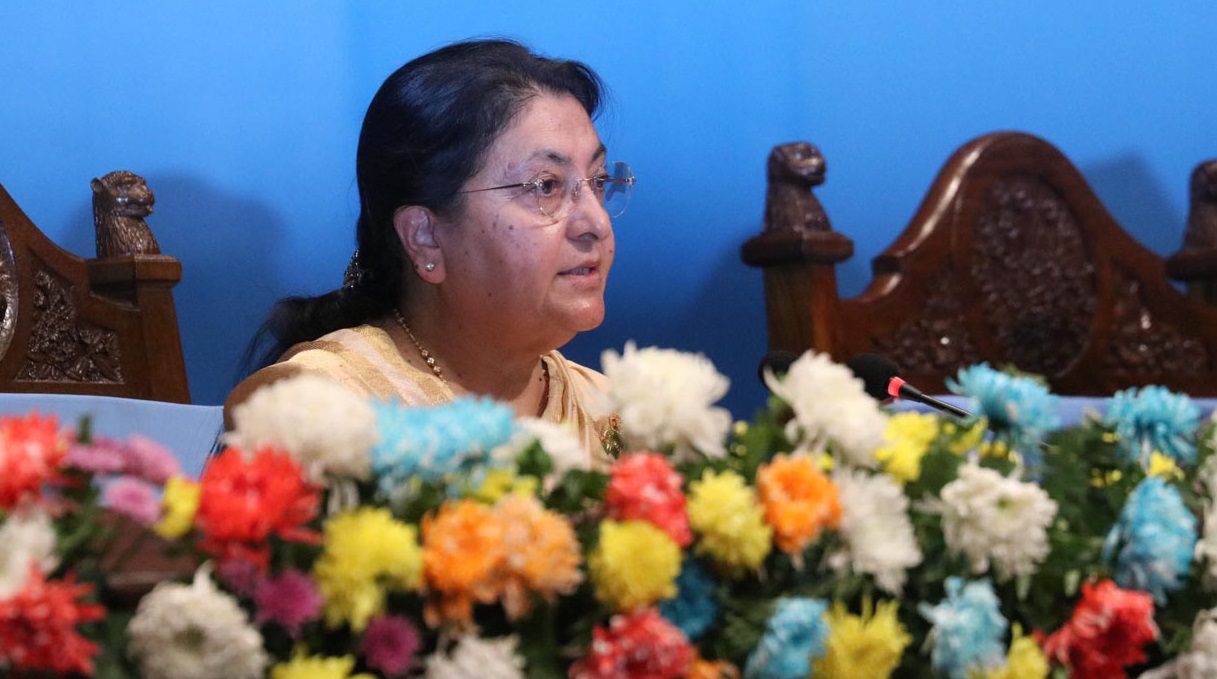 पूर्वराष्ट्रपति भण्डारी चीन भ्रमणमा जाँदै