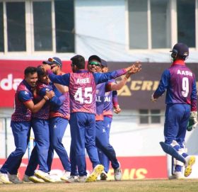 नेपालको लगातार तेस्रो जित, नामिबिया ३ विकेटले पराजित