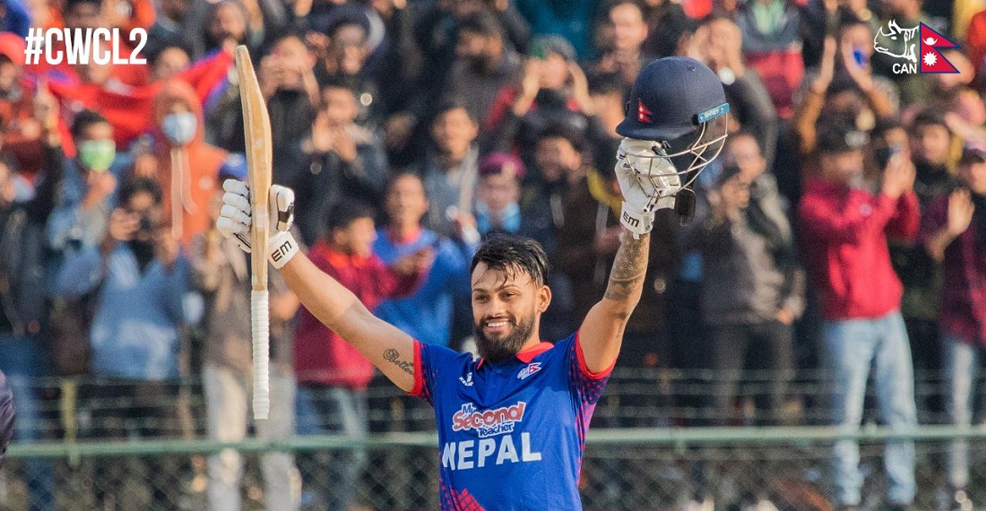 कुशल भुर्तेलको कीर्तिमानी शतकमा नेपाल विजयी