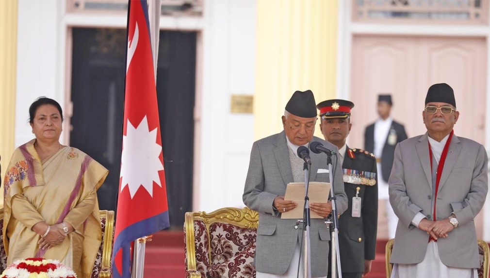 राष्ट्रपतिको शपथ लिए रामचन्द्र पौडेलले