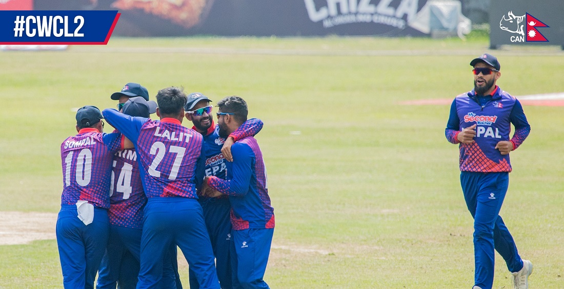 यूएईलाई ९ रनले हराउँदै नेपाल विश्वकप छनोटमा