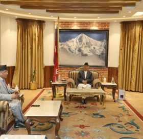 राष्ट्रपति र प्रधानमन्त्रीबीच भेटवार्ता
