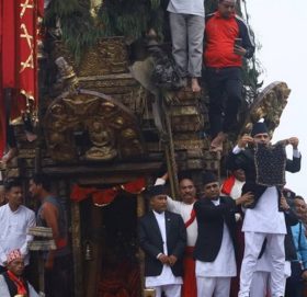 राष्ट्रपतिको उपस्थितिमा देखाइयो रातो मच्छिन्द्रनाथको भोटो