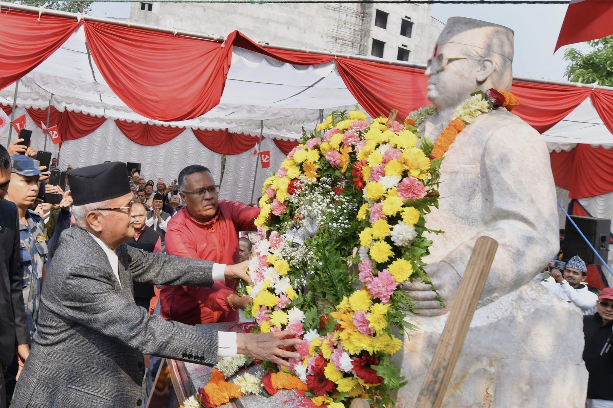 मदन भण्डारी र जीवराज आश्रितका सपना पूरा गर्नुपर्छः अध्यक्ष ओली