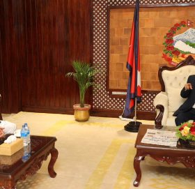 प्रधानमन्त्री र राष्ट्रियसभा अध्यक्षबीच भेटवार्ता