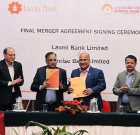 लक्ष्मी र सनराइज बैंकबीच मर्जरको अन्तिम सम्झौता