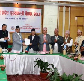 प्रधानमन्त्रीलाई मुख्यमन्त्रीहरूको १७ बुँदे साझापत्र