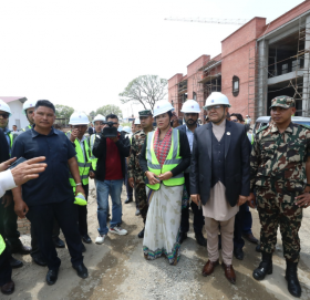 सभामुखले गरे संघीय संसद् भवनको अवलोकन