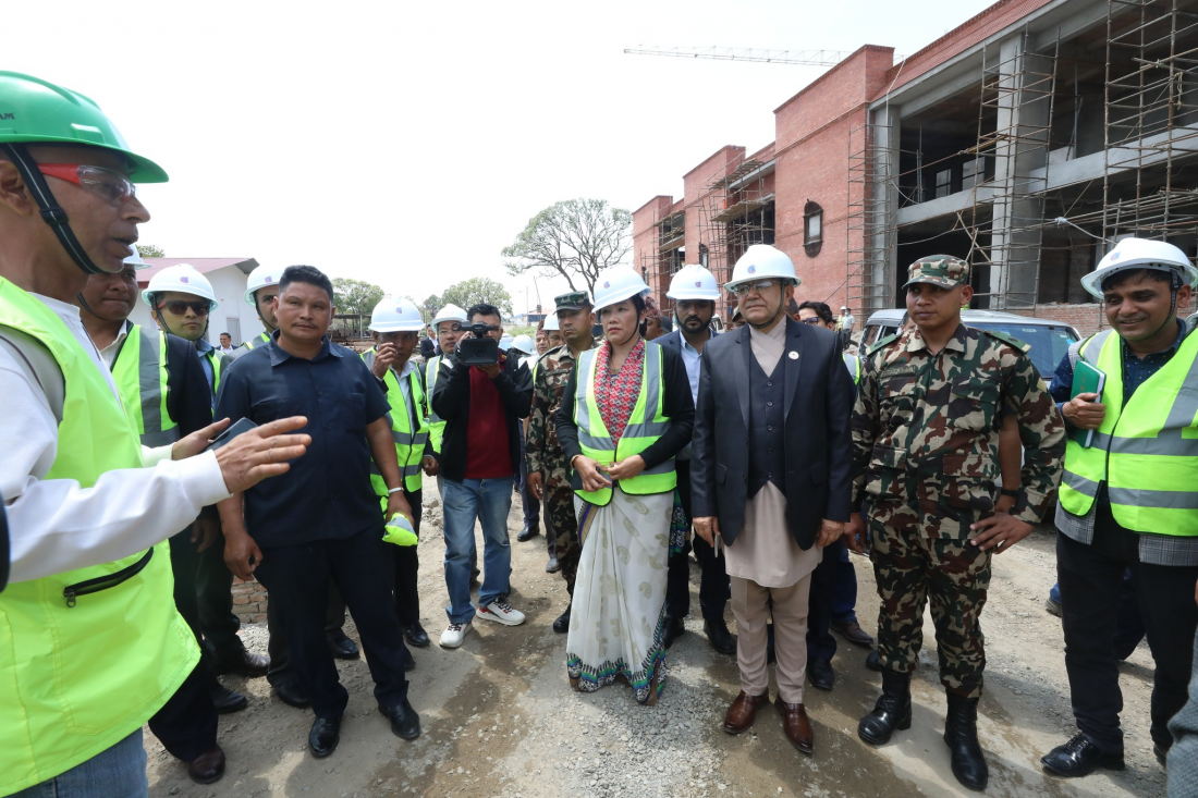 सभामुखले गरे संघीय संसद् भवनको अवलोकन