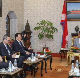 राष्ट्रपति पौडेल र चिनियाँ कम्युनिष्ट पार्टीका शीर्ष नेता युआनबीच शिष्टाचार भेट