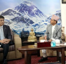 अध्यक्ष तिमिल्सिनासँग जापानी संसदीय मैत्री समूहका सदस्यको शिष्टाचार भेट