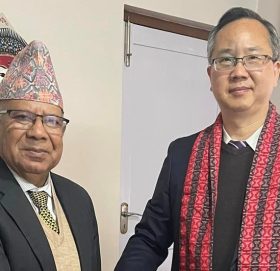 समाजवादीका अध्यक्ष नेपाल र चिनियाँ राजदूत सोङबीच भेटवार्ता
