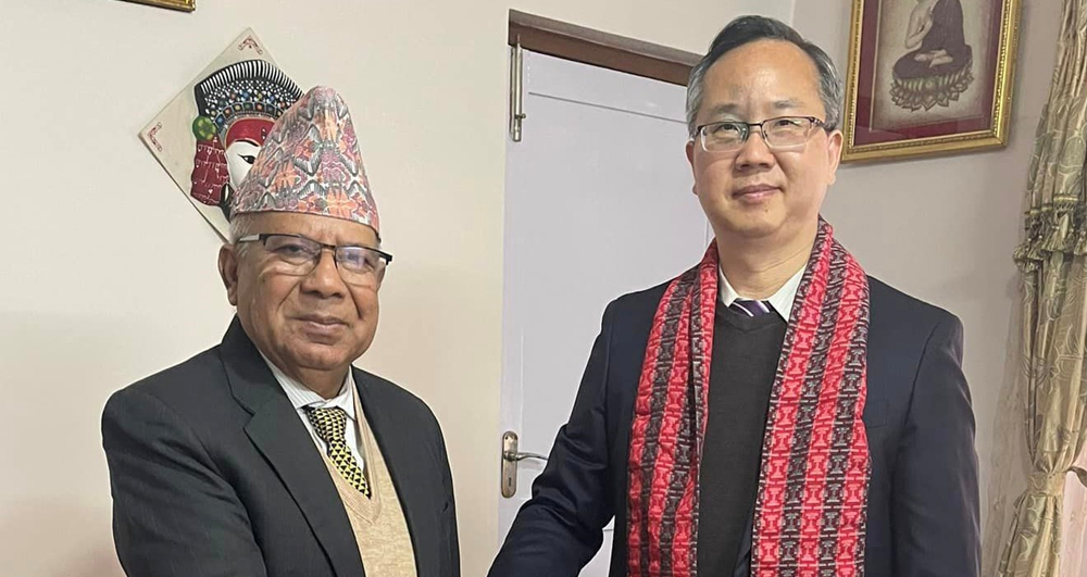 समाजवादीका अध्यक्ष नेपाल र चिनियाँ राजदूत सोङबीच भेटवार्ता