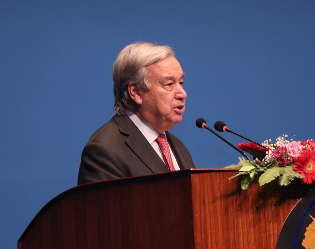 नेपालले शान्ति स्थापनामा मौलिक अभ्यास गरेको छः गुटेरेस