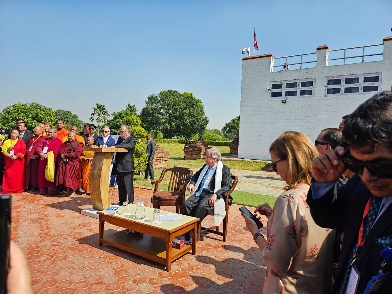 लुम्बिनीबाट राष्ट्रसंघका महासचिवले भने : संसारभर भइरहेका द्वन्द्व अन्त्यका लागि आव्हान गर्छु