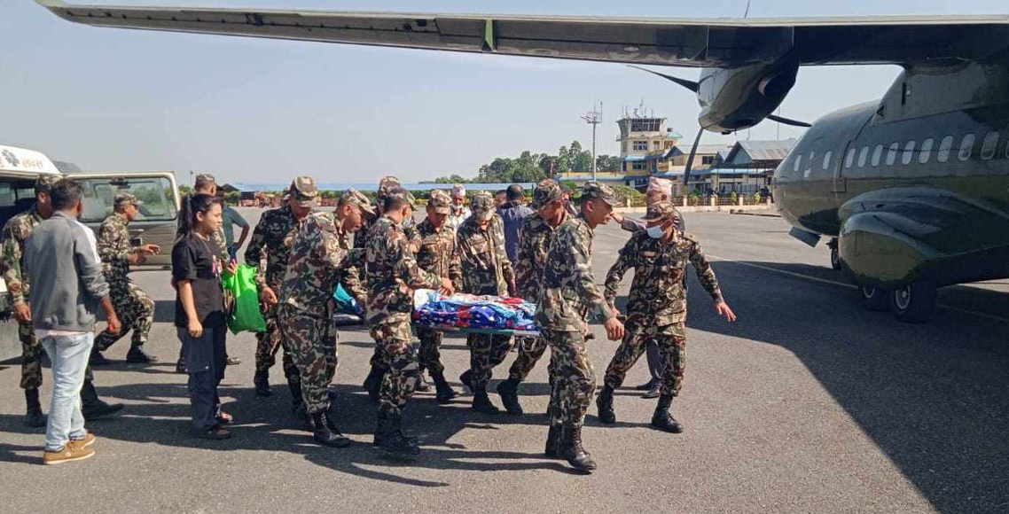 उर्लाबारी आगलागीका १० घाइतेलाई काठमाडौं ल्याइयो