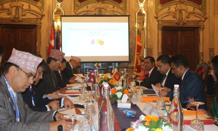 नेपाल–श्रीलंका संयुक्त आयोगको बैठकमा व्यापार–लगानीबारे छलफल