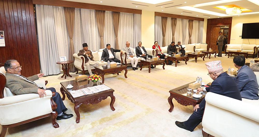 राष्ट्रियसभामा सत्ता गठन्धनका उम्मेदवारलाई जिताउन शीर्ष नेताहरुको अपिल