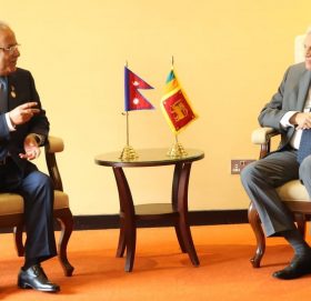 प्रधानमन्त्री प्रचण्ड र श्रीलंकाका राष्ट्रपति सिंघेबीच भेटवार्ता