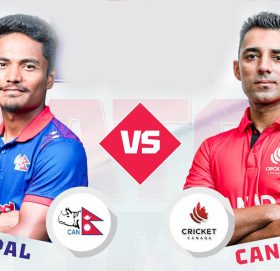 एकदिवसीय सिरिज : क्यानडाविरुद्ध ब्याटिङ गर्दै नेपाल