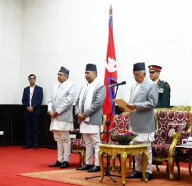 जसपाका दुई मन्त्रीले लिए शपथ