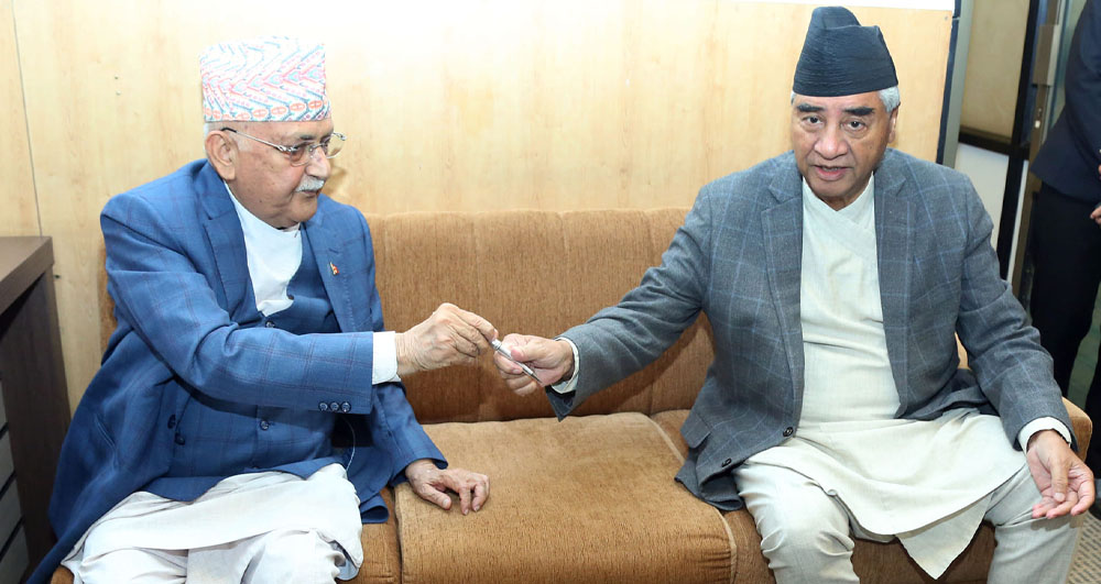 कांग्रेस र एमालेबीच टुंगियो मन्त्रालयको भागबण्डा