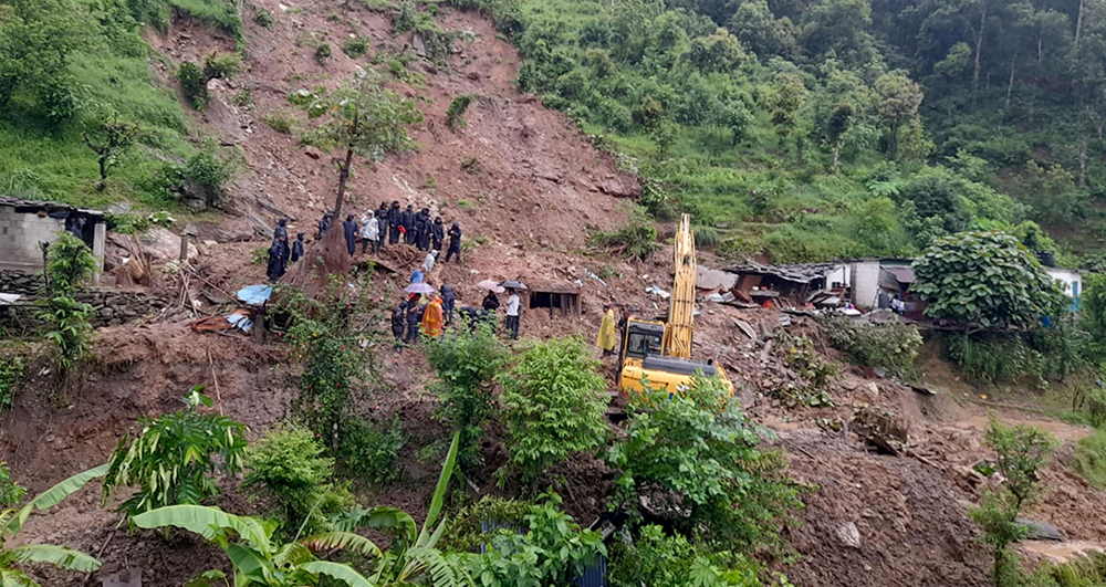 बडिगाड पहिरोमा ५० परिवार विस्थापित