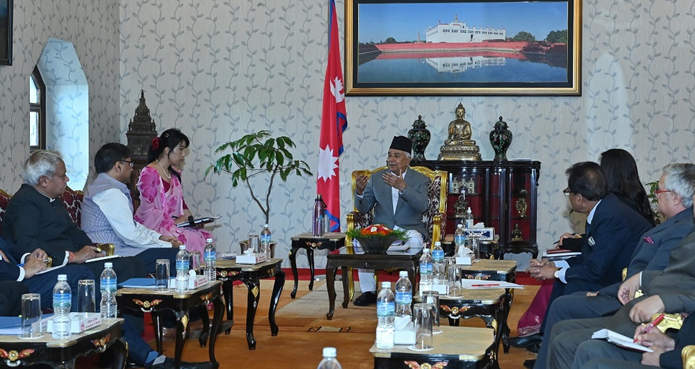 राष्ट्रपति पौडेलसँग भारतीय विदेश सचिव मिस्रीले गरे शिष्टाचार भेट