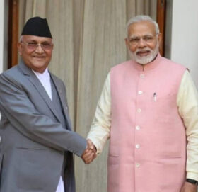 प्रधानमन्त्री ओली र भारतीय प्रधानमन्त्री मोदीबीच आज भेटवार्ता हुँदै