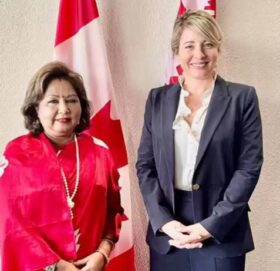 परराष्ट्रमन्त्री राणा र क्यानाडाली विदेशमन्त्री जोलीबीच भेटवार्ता