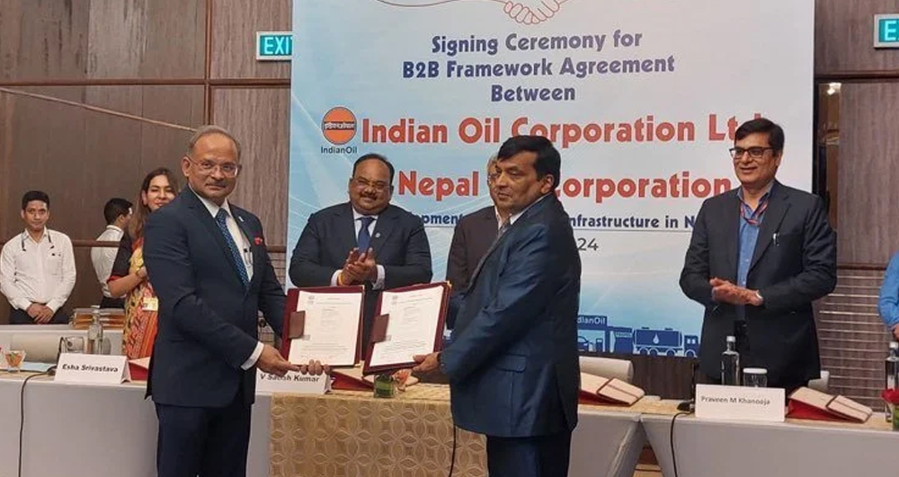 भारतको अनुदानमा पेट्रोलियम पाइपलाइन र ग्रीनफिल्ड टर्मिनल बन्ने