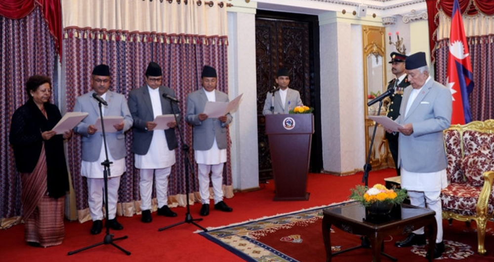 राष्ट्रपति पौडेलसमक्ष चार देशका लागि नियुक्त राजदूतले लिए शपथ