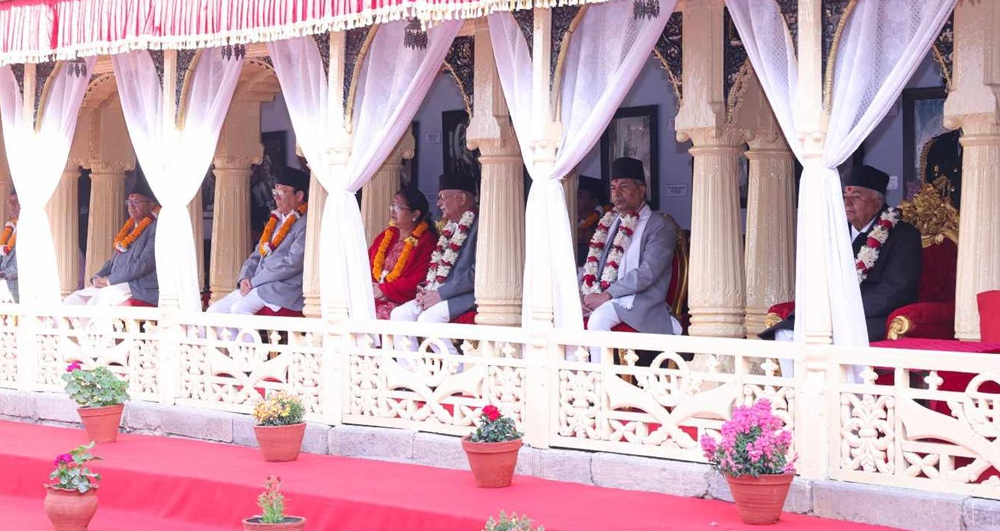 राष्ट्रपति र प्रधानमन्त्रीले गरे वसन्त श्रवण