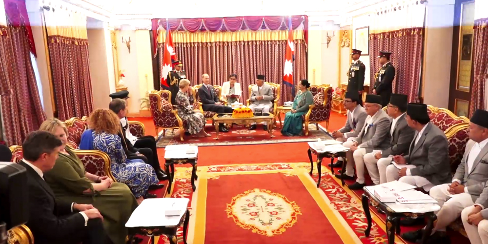 राष्ट्रपति पौडेलसँग बेलायतका राजकुमारको भेट