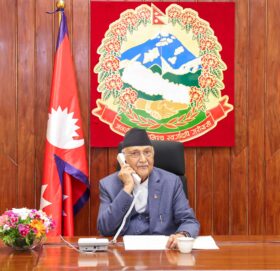 प्रधानमन्त्री ओली र भारतीय समकक्षी मोदीबीच टेलिफोन संवाद