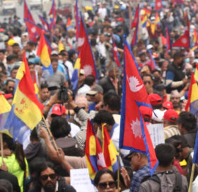 राप्रपाको खबरदारी सभा बल्खु चोकमा सुरु