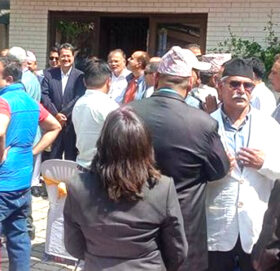 शशांकको चियापानमा पूर्वपदाधिकारीको बैठक