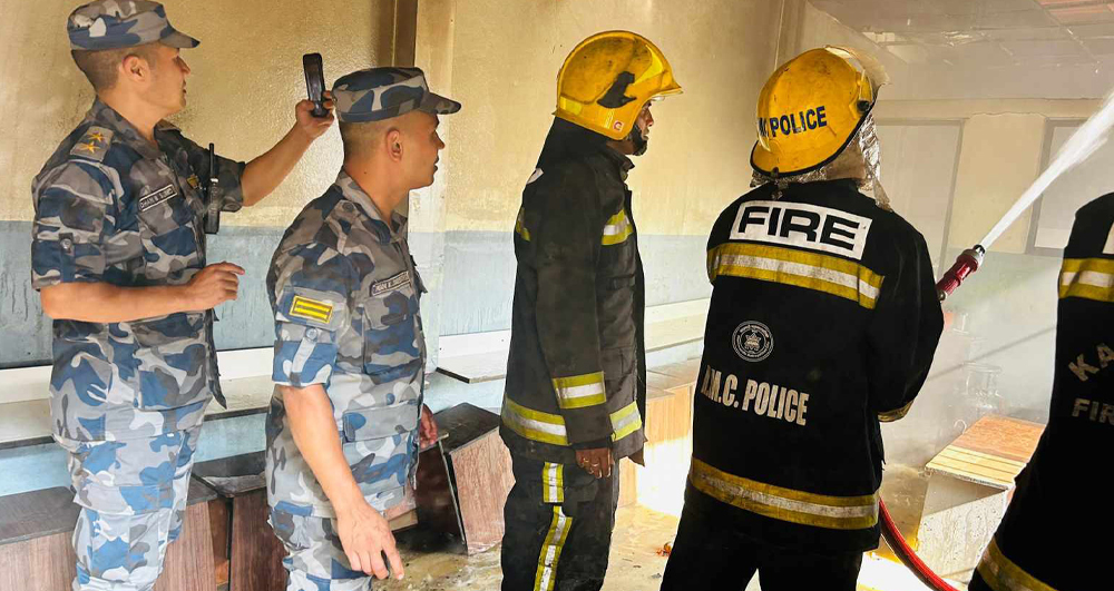 सिग्मा कलेजको क्यान्टिनमा आगलागी