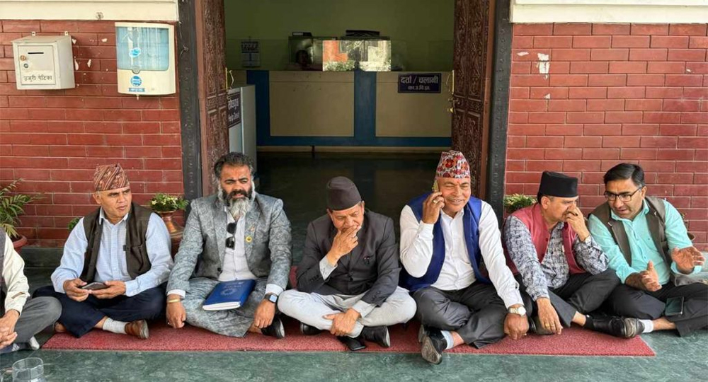 उपत्यका विकास प्राधिकरणमा बुढानीलकण्ठ नगरपालिकाका जनप्रतिनिधिको विरोध प्रदर्शन
